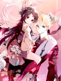 少女漫花瓣柔线描边漫画壁纸
